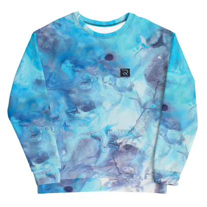 BLUE MARBEL SWEATER - XS Sweatshirt