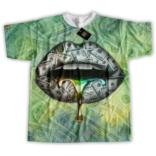 GREEN $ LIPS T-SHIRT - T-Shirts